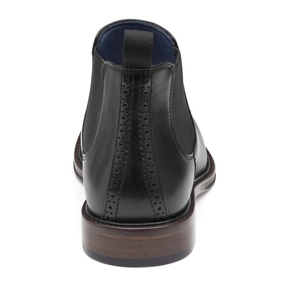 JOHNSTON & MURPHY XC FLEX RALEIGH CHELSEA BLACK FULL GRAIN 8 M BOOTS